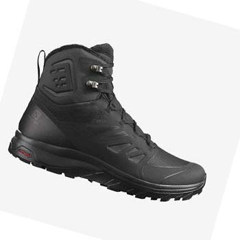 Salomon OUTBLAST THINSULATE™ CLIMASALOMON™ WATERPROOF Zimne Cizmy Panske Čierne | SK 2241HAP